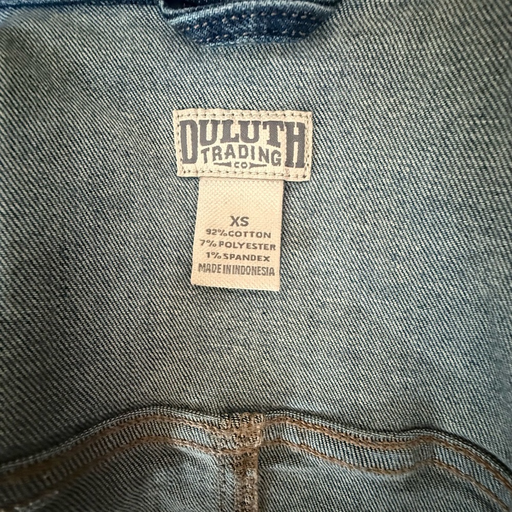 Duluth Trading Co Women’s Daily Denim Trench Size XS - Picture 6 of 12